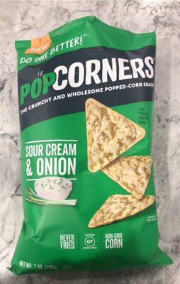 Sour Cream & Onion Flavored Popped-Corn Snack, Sour Cream & Onion