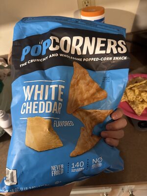 White Cheddar Popped-Corn Snack, White Cheddar