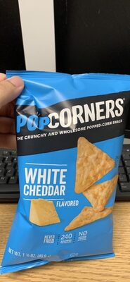 The Crunchy And Wholesome White Cheddar Flavored Popped-Corn Snack, White Cheddar