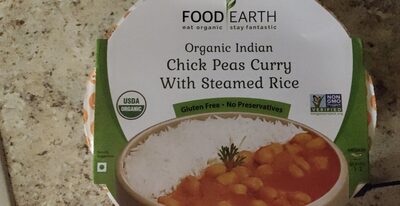 Chick Peas Curry With Steamed Rice, Chick Peas Curry