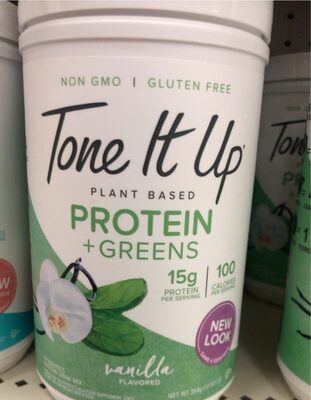 Plant Based Protein 15 G + Greens Drink Mix, Vanilla, Vanilla