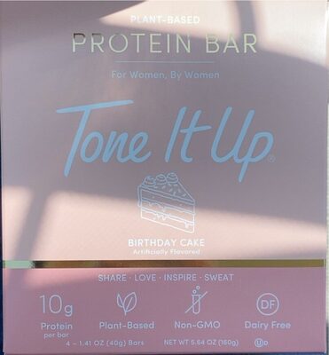 Plant-Based Protein 10 G Bars, Birthday Cake, Birthday Cake