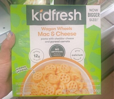 Kidfresh Wagon Wheels Mac & Cheese, 7.25 Oz