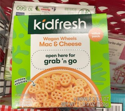 Mac & Cheese Wagon Wheels, Mac & Cheese