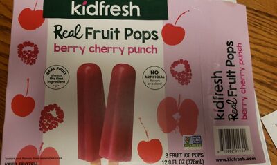 Berry Cherry Punch Real Fruit Pops, Bery; Cherry