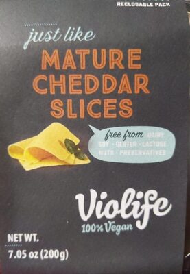 Just Like Mature Cheddar Cheese Alternative Slices, Just Like Mature Cheddar
