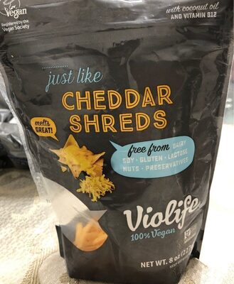 Just Like Cheddar Cheese Alternative Shreds, Just Like Cheddar