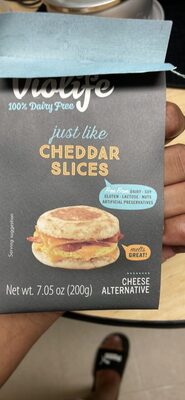 Just Like Cheddar Cheese Alternative Slices, Just Like Cheddar