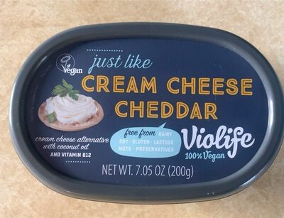 Cream Cheese Cheddar Alternative, Cheddar