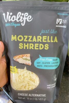 Mozzarella Shreds Cheese Alternative, Mozzarella Shreds