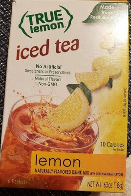 Lemon Iced Tea Drink Mix Packets, Lemon