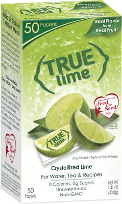 Crystallized Lime For Water, Tea & Recipes