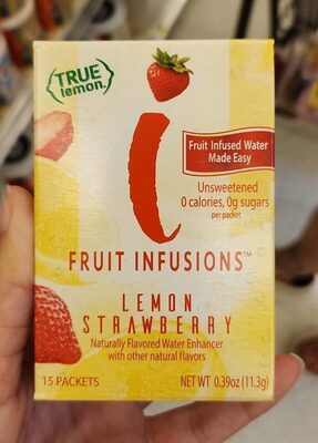 Lemon Strawberry Flavored Water Enhancer Packets, Lemon Strawberry