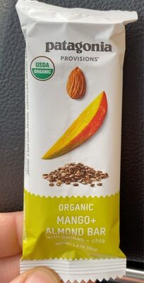 Mango + Almond Organic Bar With Baobab + Chia, Mango + Almond