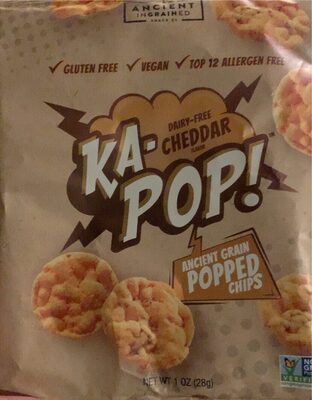 Cheddar Flavor Ancient Grain Popped Chips, Cheddar