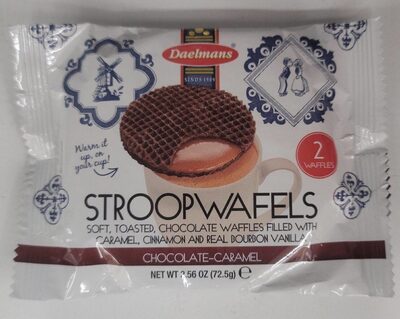 Soft, Toasted, Chocolate Waffles Filled With Caramel, Cinnamon And Real Bourbon Vanilla Stroopwaffles, Chocolate-Caramel