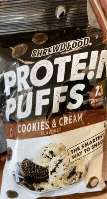 Cookies & Cream Flavored Protein Puffs, Cookies & Cream