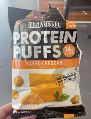 Baked Cheddar Flavored Protein Puffs, Baked Cheddar