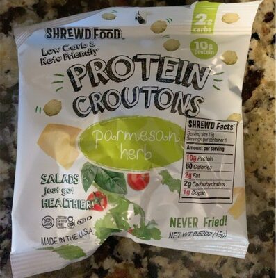 Parmesan Herb Protein Croutons, Parmesan Herb