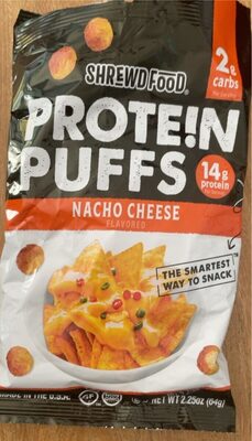 Nacho Cheese Flavored Protein Puffs, Nacho Cheese