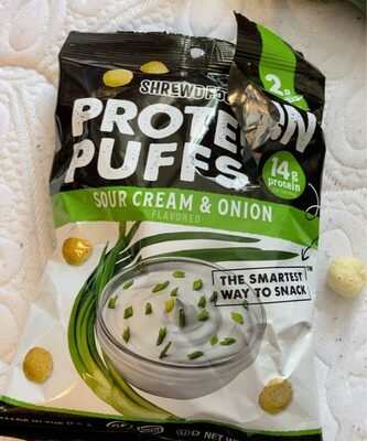 Sour Cream & Onion Flavored Protein Puffs, Sour Cream & Onion