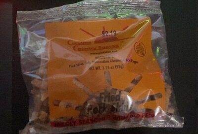 Mildly Seasoned With Red Pepper Fried Pork Skins, Mildly Seasoned With Red Pepper