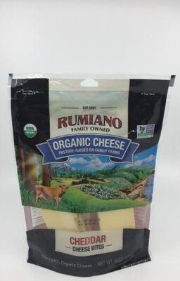 Organic Cheddar Cheese Bites, Cheddar