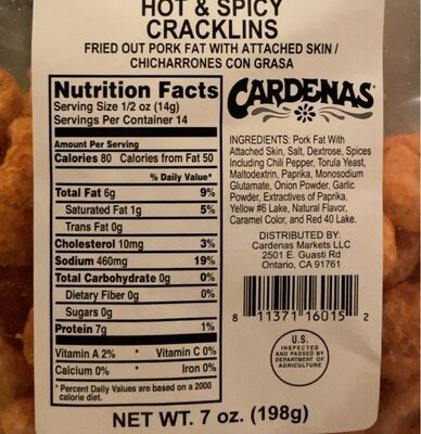 Hot & Spicy Cracklins, Hot & Spicy