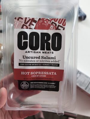 Hot Sopressata Uncured Salami, Hot Sopressata