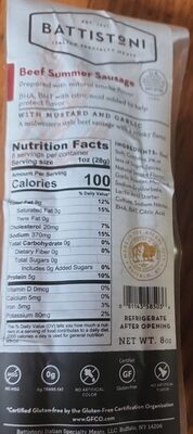 Beef Summer Sausage, Beef Summer