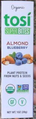 Almond Blueberry Organic Plant Protein From Nuts & Seeds, Almond Blueberry