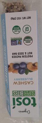 Cashew Blueberry Organic Plant Protein From Nuts & Seeds, Cashew Blueberry