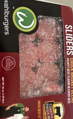 Hearty Beef Flavor Chuck Brisket Blend Sliders, Hearty Beef