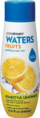Sodastream, Fruits Sparkling Water Mix, Homestyle Lemonade, Homestyle Lemonade