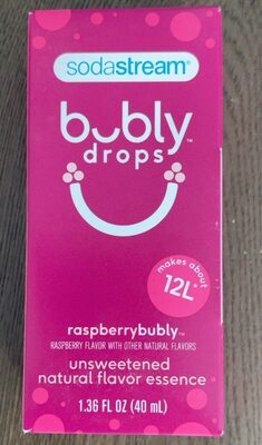 Raspberrybubly Raspberry Flavor Bubly Drops, Raspberry