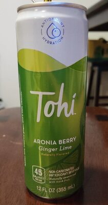 Aronia Berry Ginger Lime Flavored  Non-Carbonated Antioxidant Beverage, Aronia Berry Ginger Lime