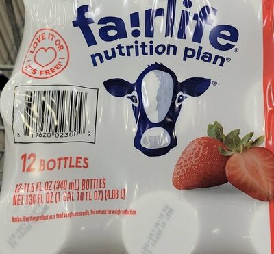 Protein 30 G, Sugar 2 G, Calories 150 Nutrition Shake, Strawberry, Strawberry
