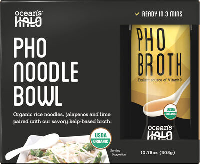 Pho Noodle Organic Rice Noodles And Dried Vegetables In Our Rich & Savory Kelp-Based Broth Bowl, Pho Noodle