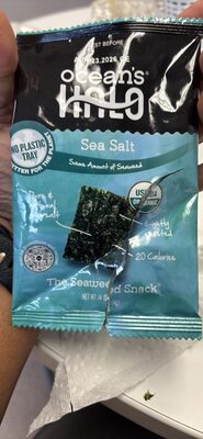 Sea Salt Seaweed Snack, Sea Salt