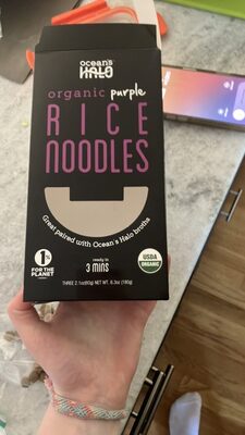 Purple Organic Rice Noodles, Purple