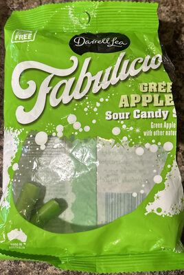 Green Apple Sour Candy Stix, Green Apple