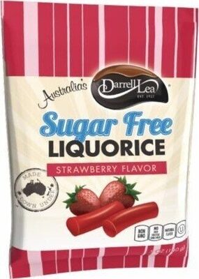 Strawberry Flavor Sugar Free Soft Eating Liquorice, Strawberry