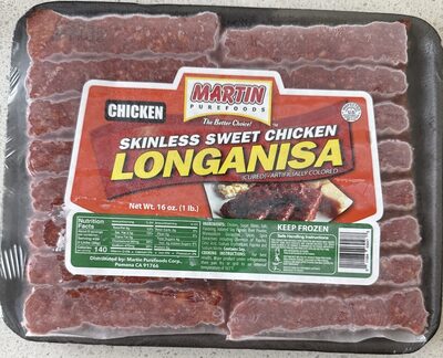 Sweet Chicken Skiness Longanisa, Sweet Chicken