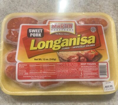 Sweet Pork Longanisa, Sweet Pork