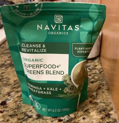 Moringa + Kale + Wheatgrass Organic Superfood+ Greens Blend, Moringa + Kale + Wheatgrass