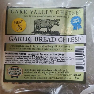 Garlic Bread Cheese, Garlic Bread