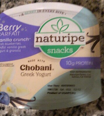 Vanilla Crunch Fresh Blueberries, Nonfat Vanilla Greek Yogurt & Granola Berry Parfait Greek Yogurt, Vanilla Crunch