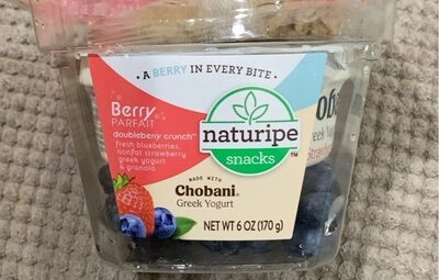 Berry Parfait, Doubleberry Crunch Fresh Blueberries, Nonfat Strawberry Greek Yogurt & Granola, Doubleberry Crunch