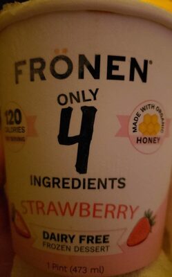 Strawberry Dairy Free Frozen Dessert, Strawberry