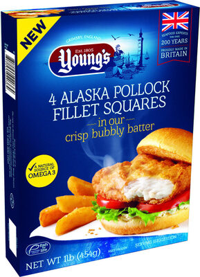 Alaska Pollock Fillet Squares In Our Crisp Bubbly Batter